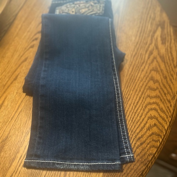 Grace Women's Dark Blue Boot Cut Jeans - Picture 2 of 5